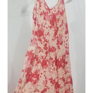 Self Contrast Floral Sundress spaghetti strap maxi